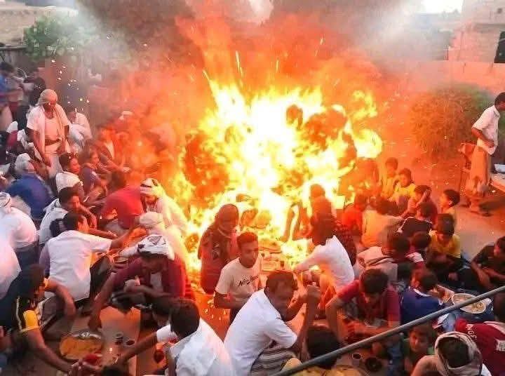 الحوثي يقتل المواطنين والاطفال على مائدة الافطار